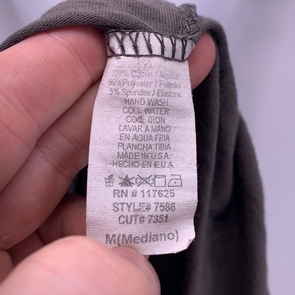 Light Brown Embroidered Long Sleeve Shirt Size Medium - Picture 8 of 8